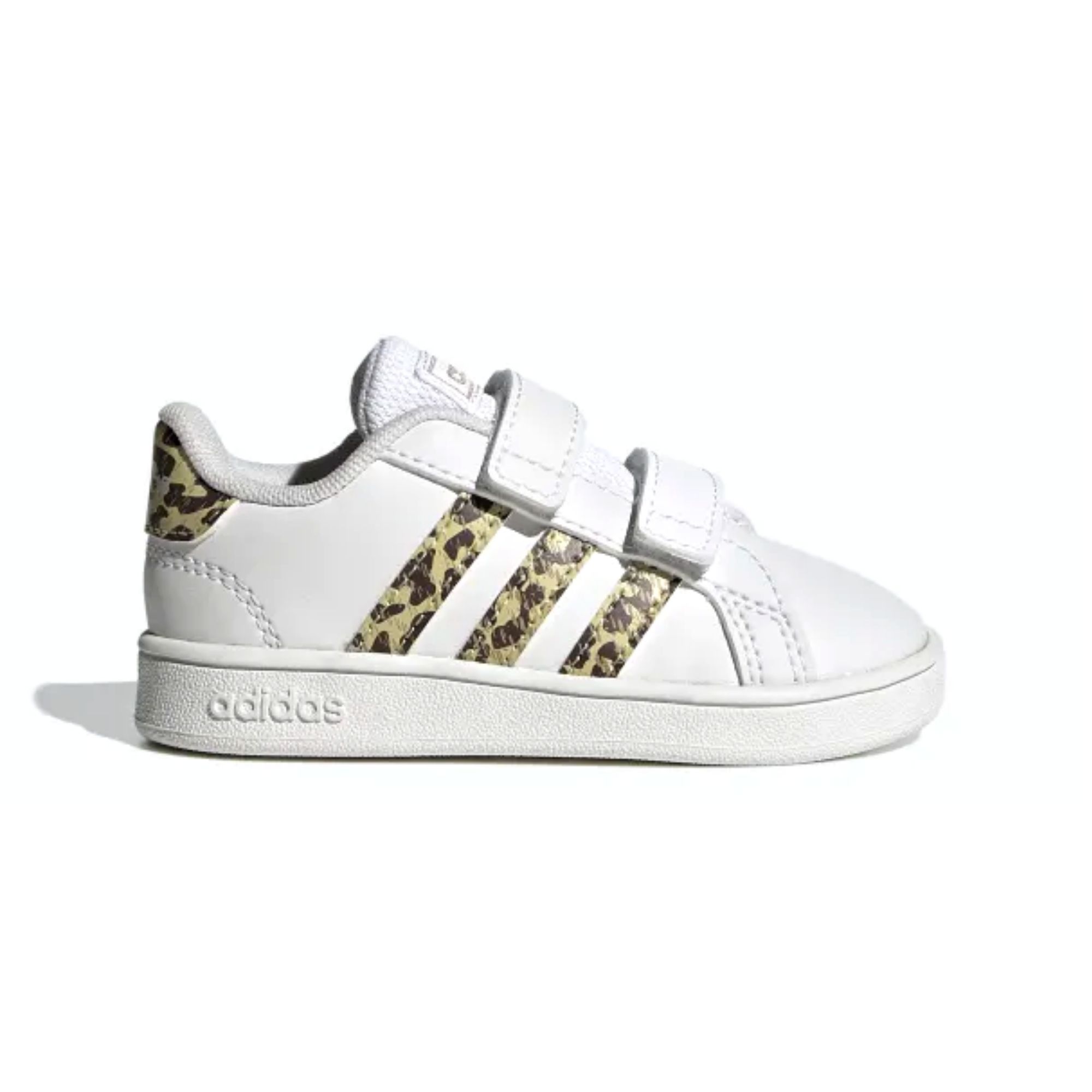 Tenis Adidas Grand Court Animal Print Stripes Bebés Originales FZ3528