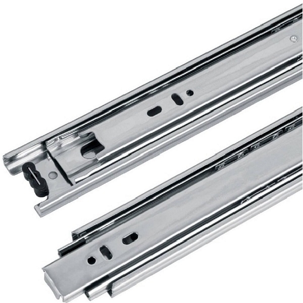 Par de Correderas Para Cajon de extensión total de 45mm x 45cm Para escritorios Muebles y Armarios Hermex COR-445 