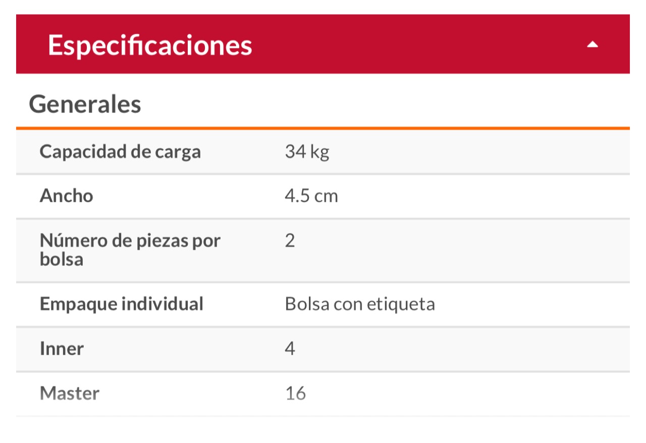 Par de Correderas Para Cajon de extensión total de 45mm x 45cm Para escritorios Muebles y Armarios Hermex COR-445 