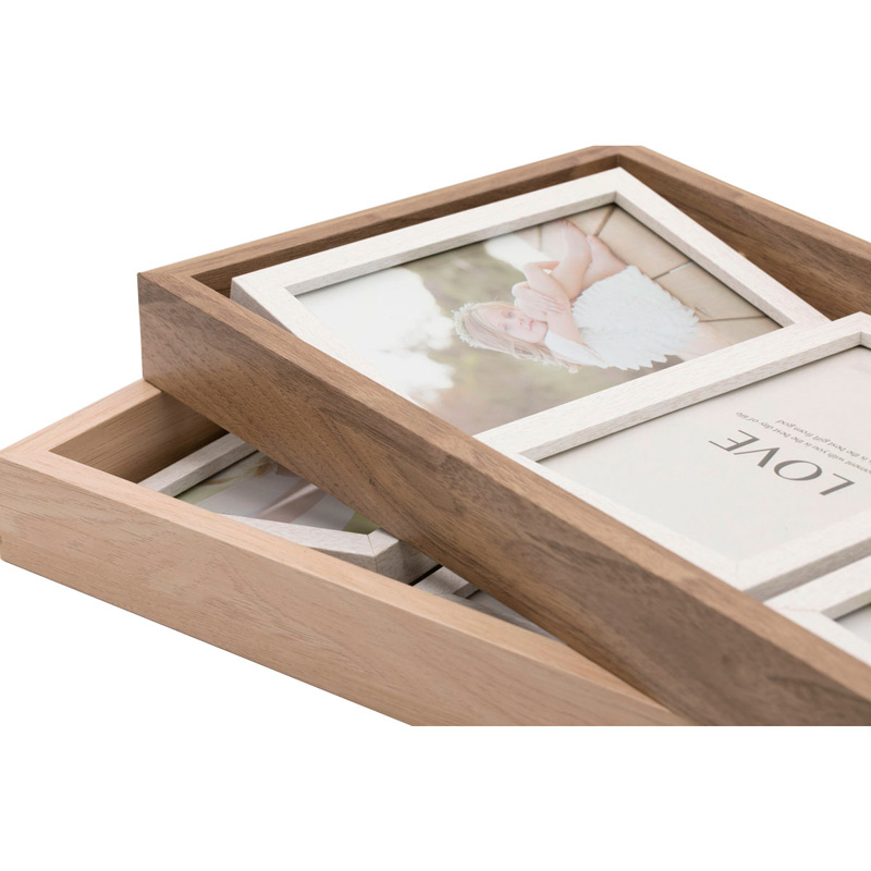 Portaretrato Fotos Madera Girable Hw193-3 4x6 Oficina Hogar