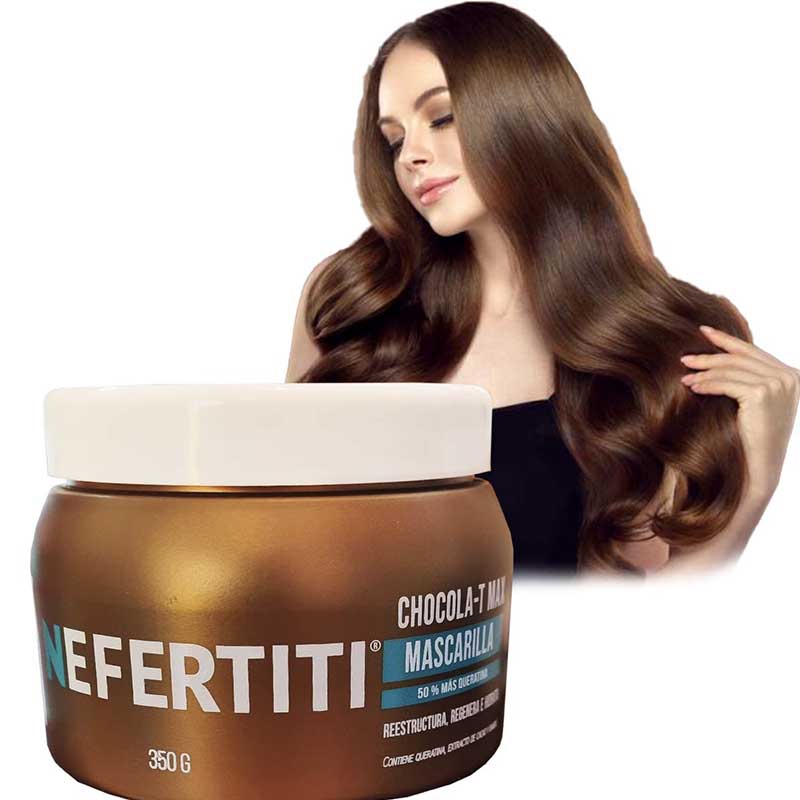 Mascarilla con Doble Keratina para Cabello Maltratado Nefertiti 350g.