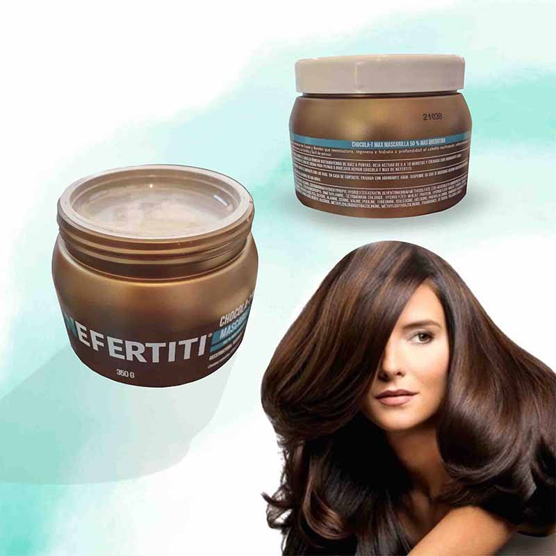 Mascarilla con Doble Keratina para Cabello Maltratado Nefertiti 350g.