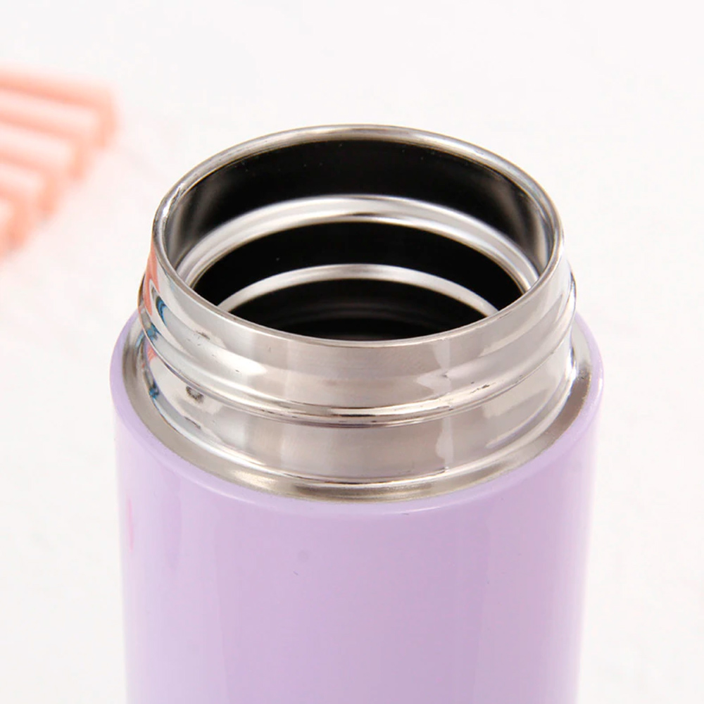 Termo Inteligente Botella Agua Vaso Térmico para Café y Bebidas Acero Inoxidable 500ml (Morado-Azul)