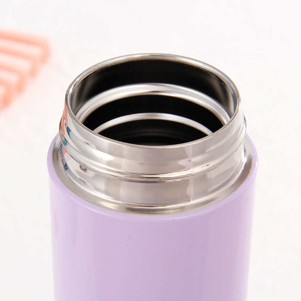 Termo Inteligente Botella Agua Vaso Térmico para Café y Bebidas Acero Inoxidable 500ml (Rosa-Azul)