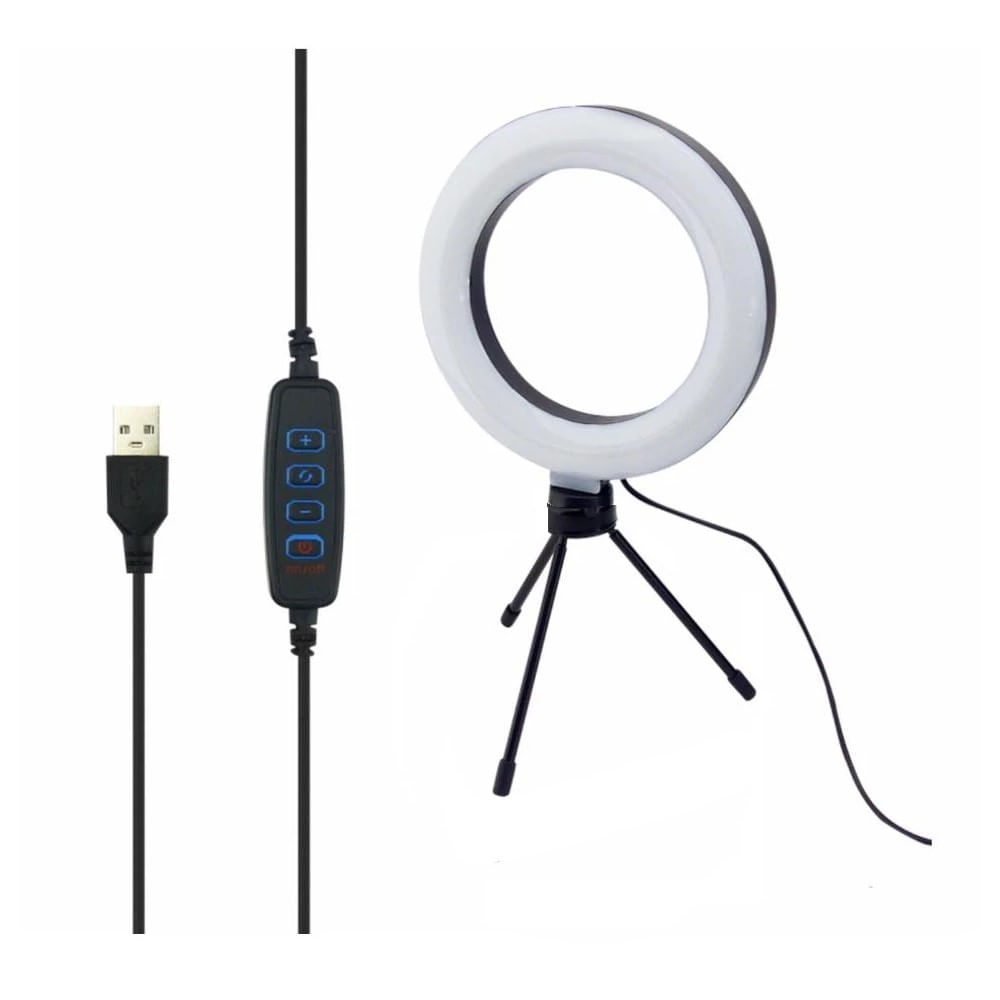 Aro De Luz Led Tripie 30 Cm Celular Foto Video Maquillaje Con Control Bluetooth 
