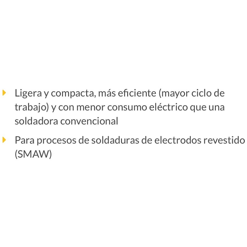 Soldadora inversora mini Ligera y Compacta , 100A, 127V  soldaduras de electrodos revestido (SMAW)SOIN-101MP PRETUL 