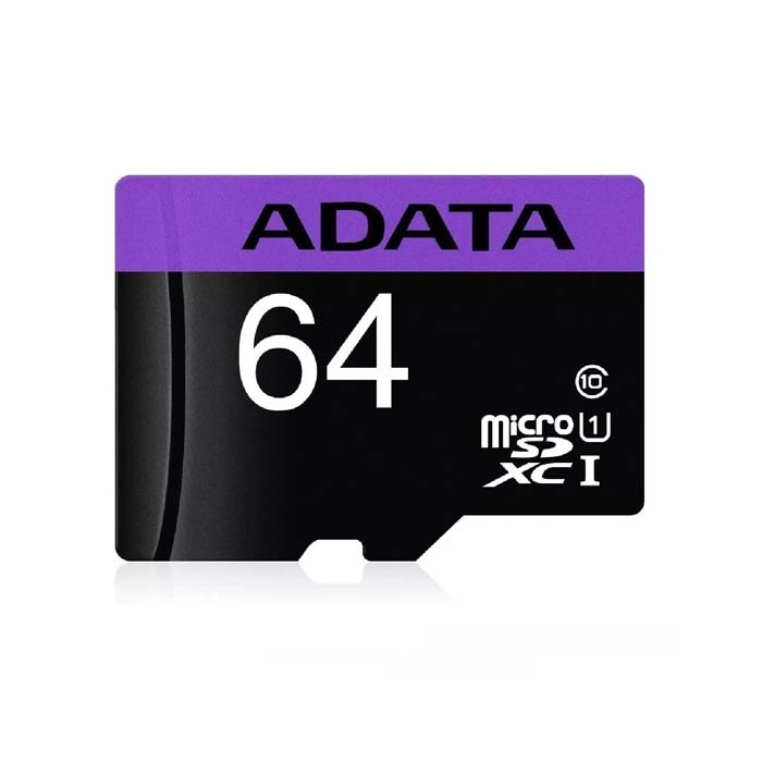 Tarjeta De Memoria Adata Ausdx64guicl10-ra1 Premier Con Adaptador Sd 64gb
