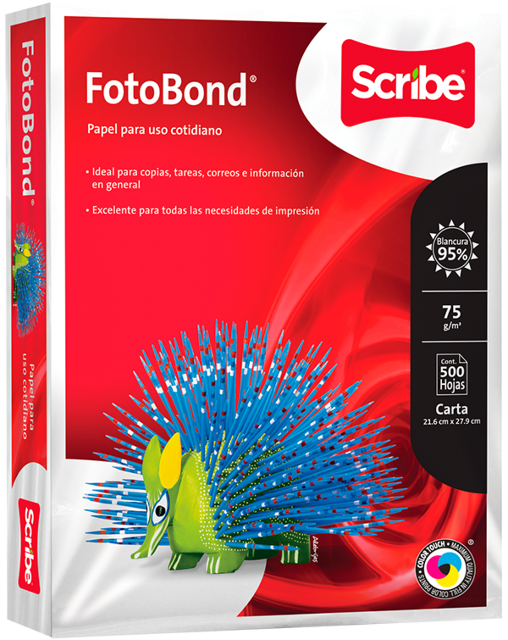 Papel Fotobond Blanco Carta - 1 Paquete Con 500 Hojas