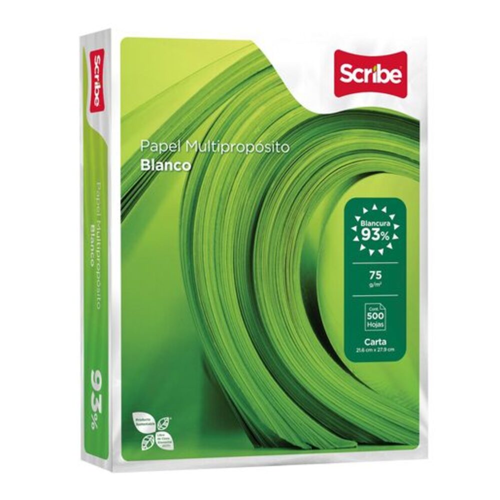 Papel Fotobond Blanco Carta - 1 Paquete Con 500 Hojas