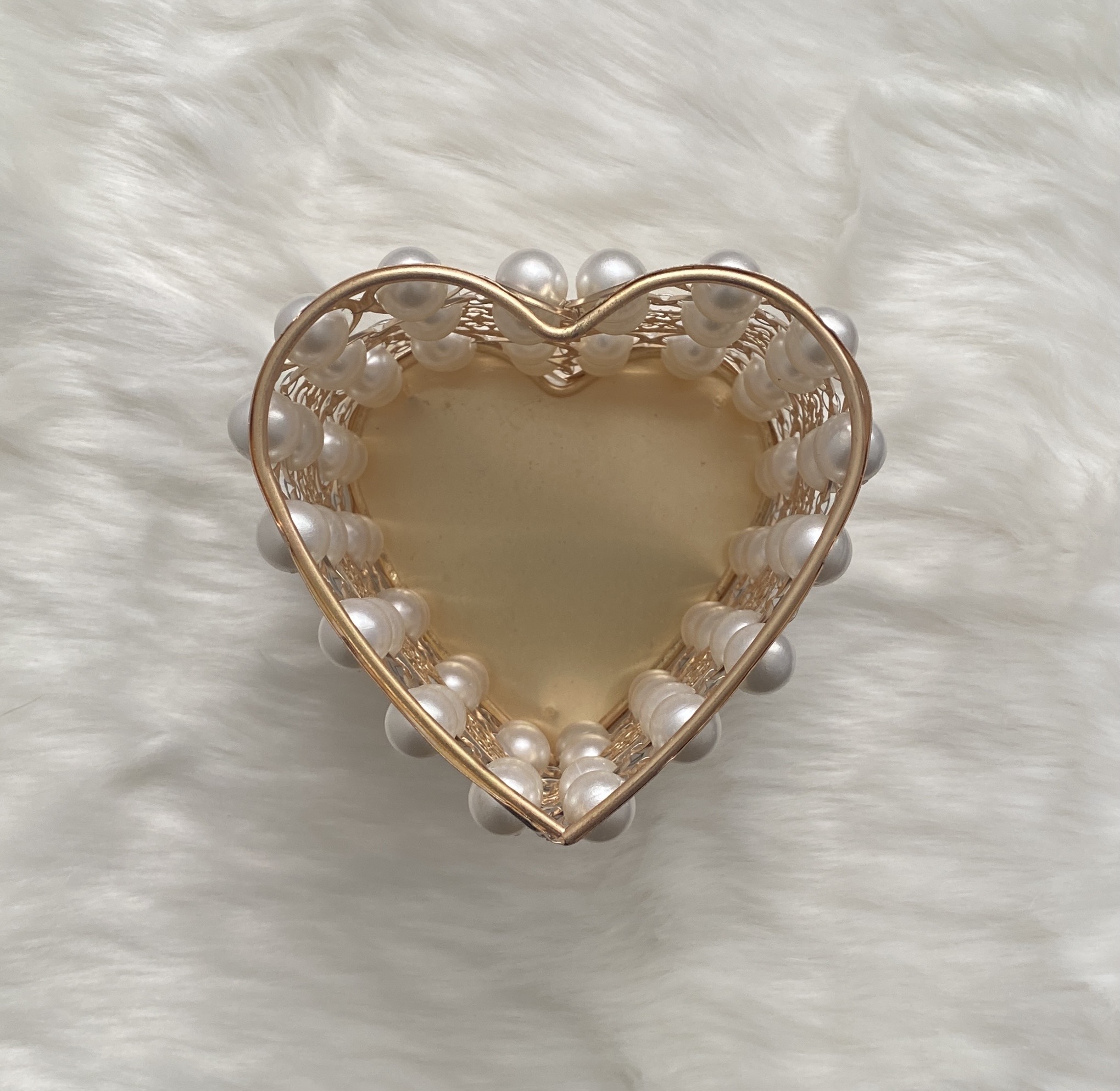 Organizador Base Porta Brochas De Maquillaje Metal Corazón