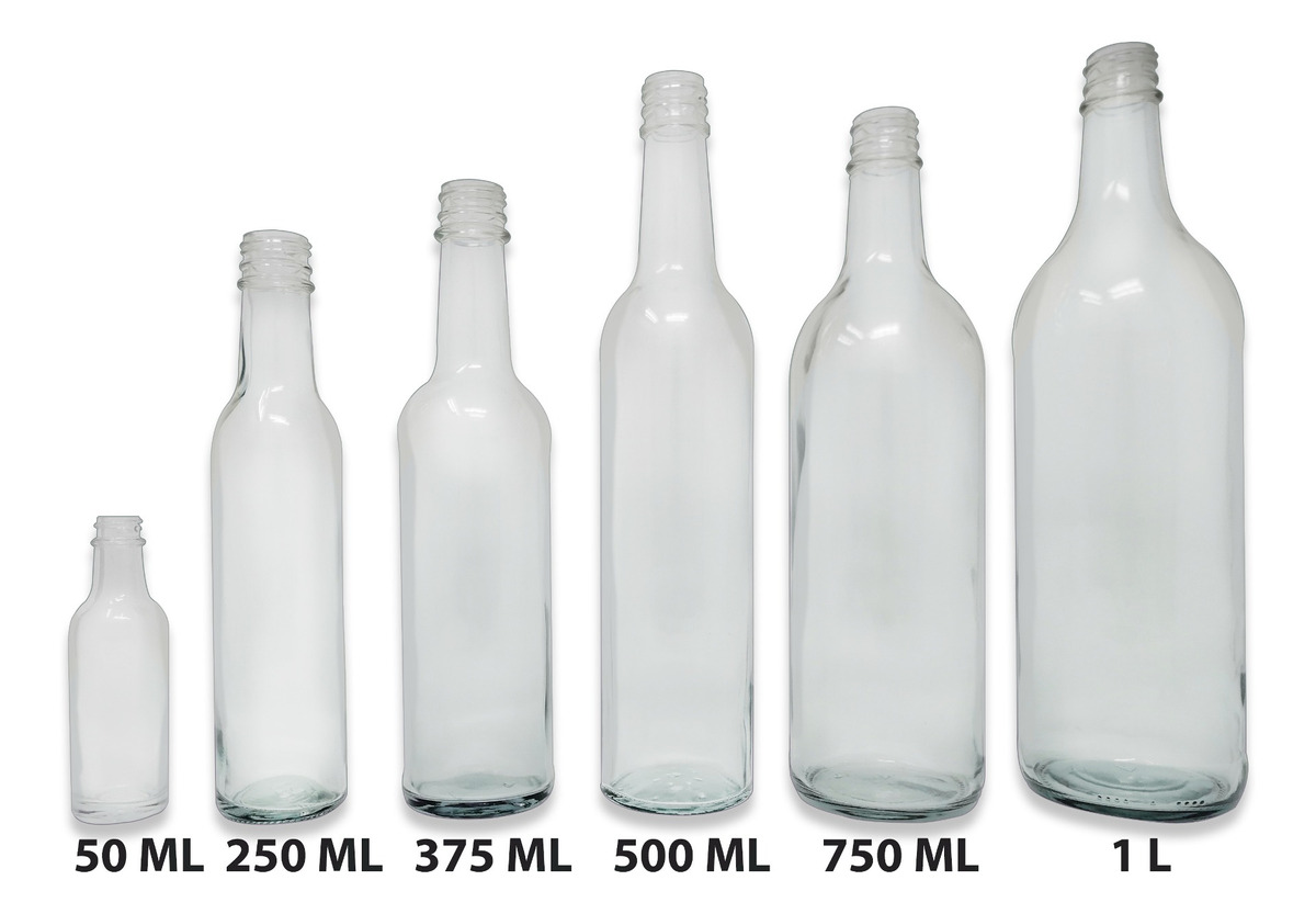 Botellas de vidrio de 1 l 