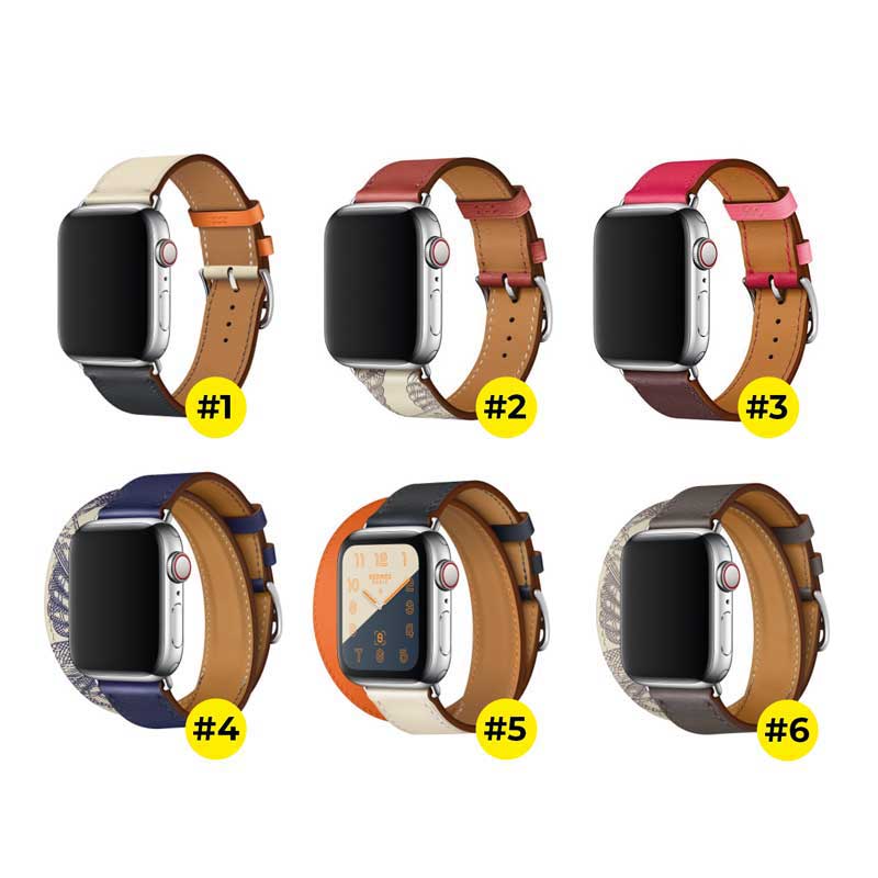 Correa para Apple Watch de Piel Estampada tipo Hermés Series 1,2,3,4,5,6,SE