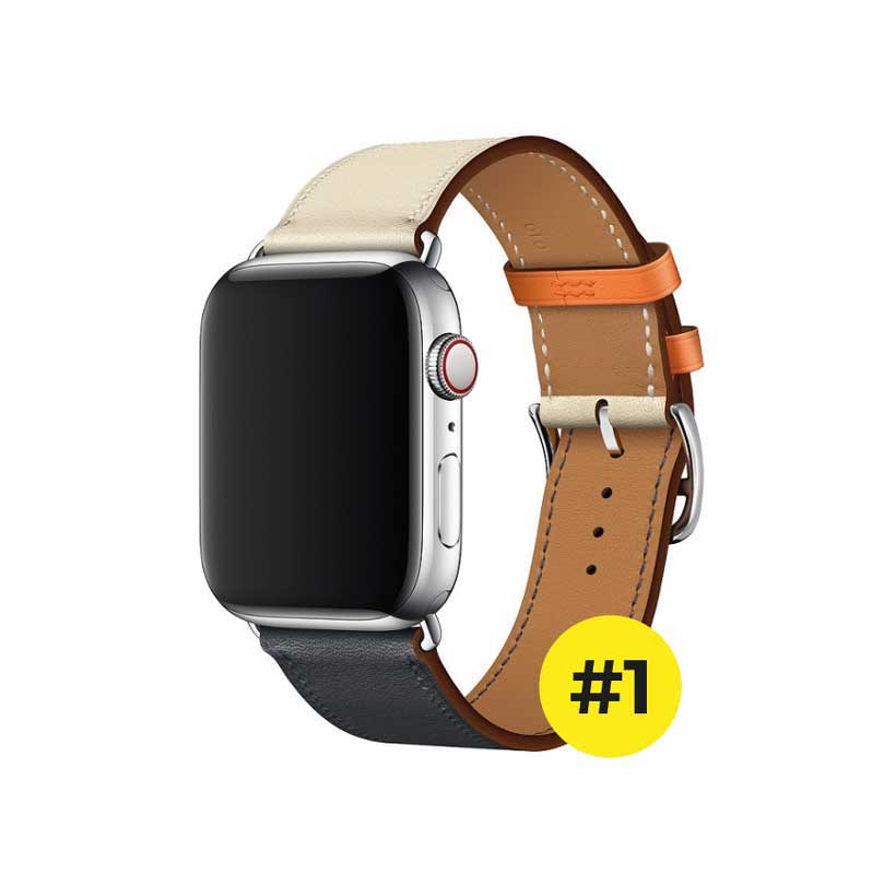 Correa para Apple Watch de Piel Estampada tipo Hermés Series 1,2,3,4,5,6,SE