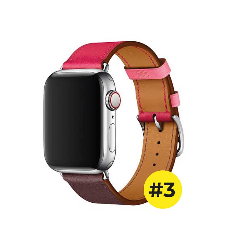 Correa para Apple Watch de Piel Estampada tipo Hermés Series 1,2,3,4,5,6,SE