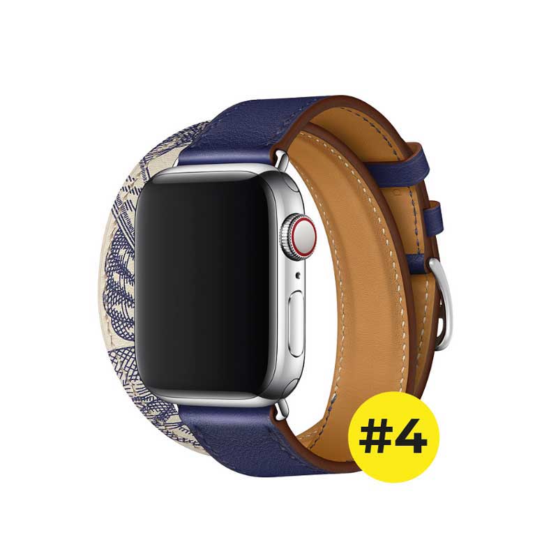 Correa para Apple Watch de Piel Estampada tipo Hermés Series 1,2,3,4,5,6,SE