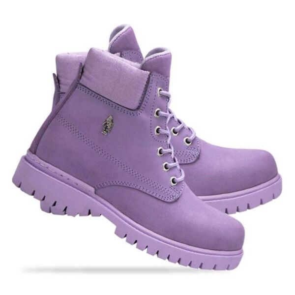 Botas para mujer tipo Hiker marca HPC Polo, color morado 215 1010846