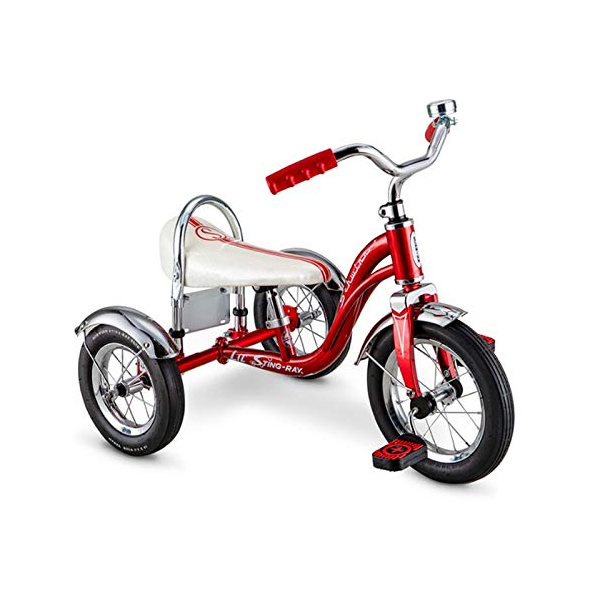 Triciclo Schwinn, Rojo Sting-Ray, Vintage, Asiento Clasico Banana 