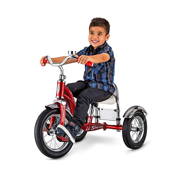 Triciclo Schwinn, Rojo Sting-Ray, Vintage, Asiento Clasico Banana 