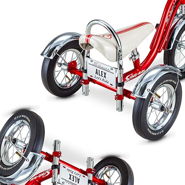 Triciclo Schwinn, Rojo Sting-Ray, Vintage, Asiento Clasico Banana 