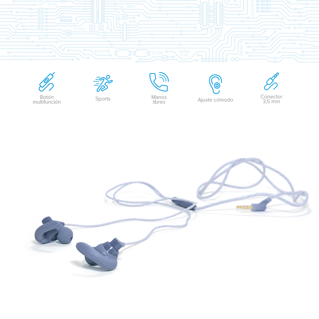 Audífonos In Ear Ergonómicos Sport Manos Libres Resistentes al Sudor AUD-356 Steren