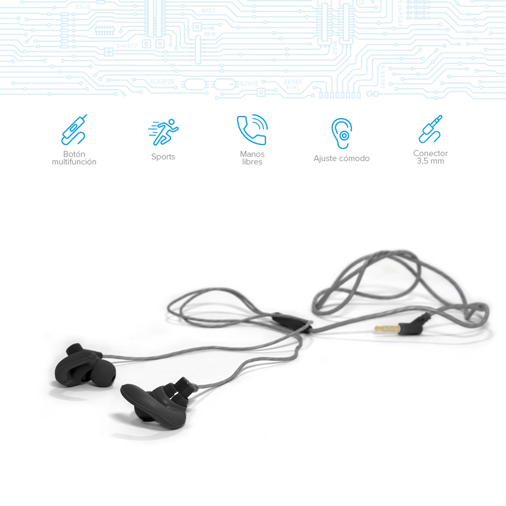 Audífonos In Ear Ergonómicos Sport Manos Libres Resistentes al Sudor AUD-356 Steren