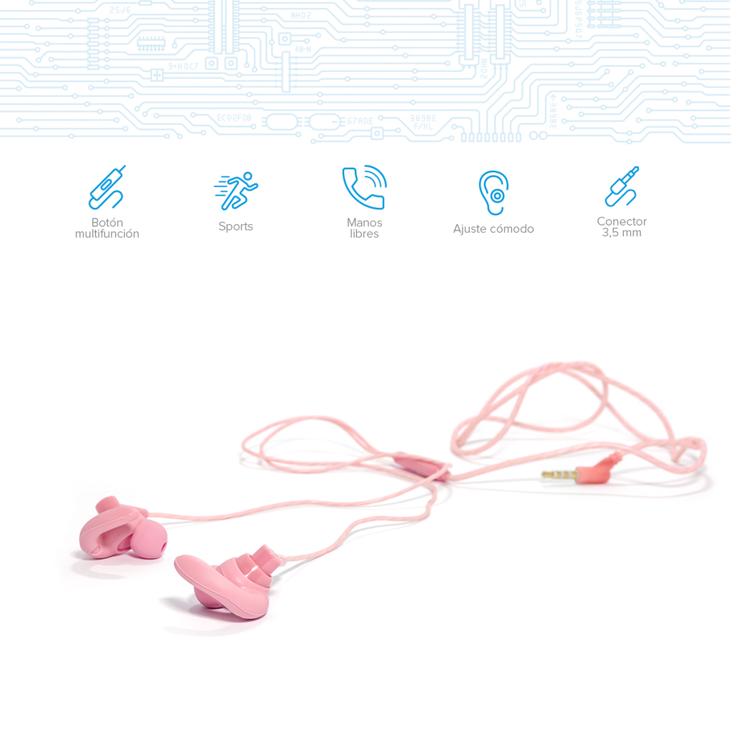 Audífonos In Ear Ergonómicos Sport Manos Libres Resistentes al Sudor AUD-356 Steren