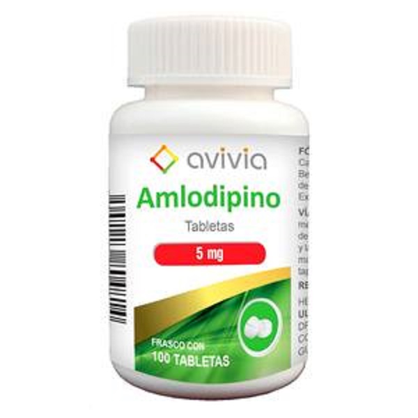 Amlodipino 5mg 100 tabletas