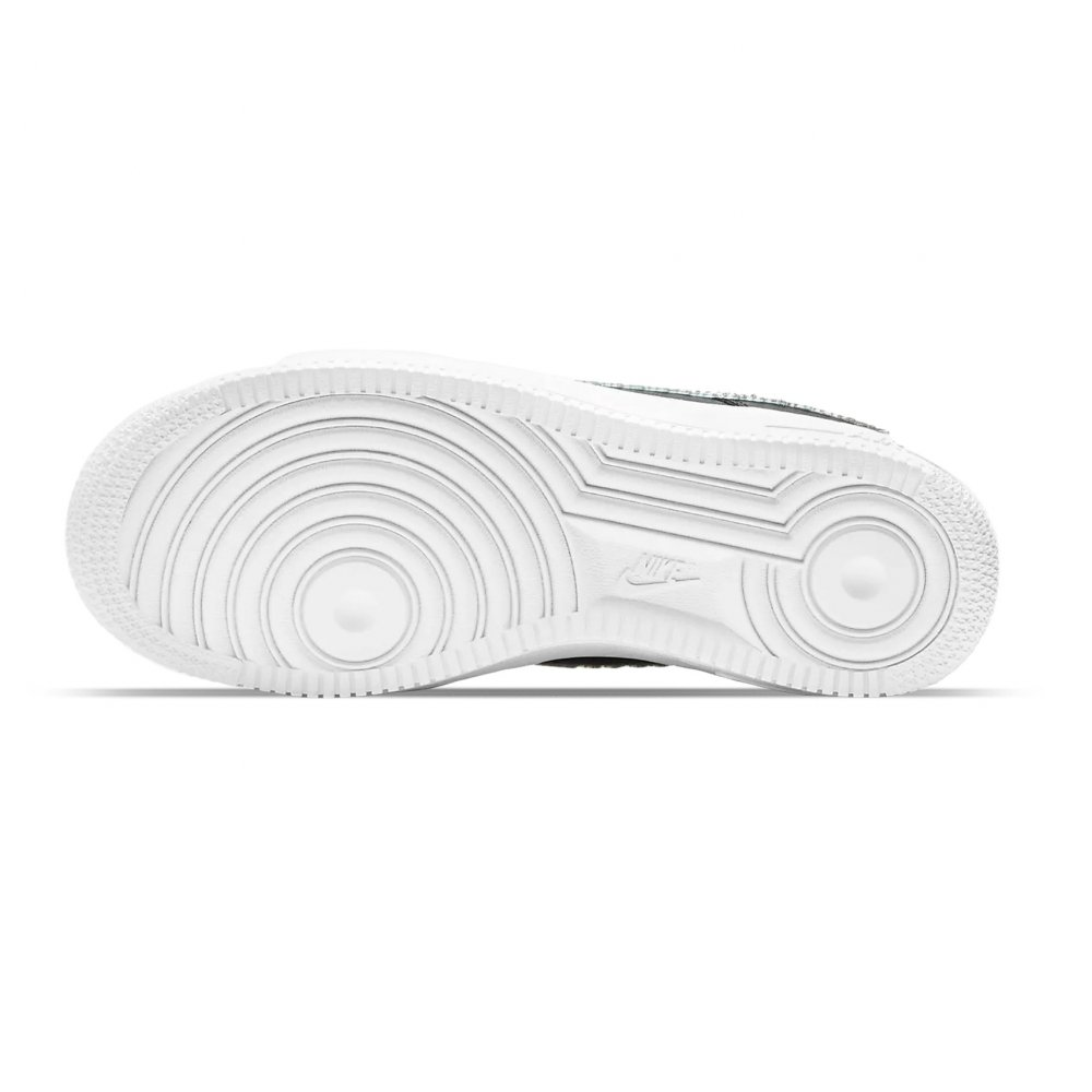 TENIS NIKE AIR FORCE 1 LV8 (GS) NEGRO / TORNASOL TALLAS #23 - #25