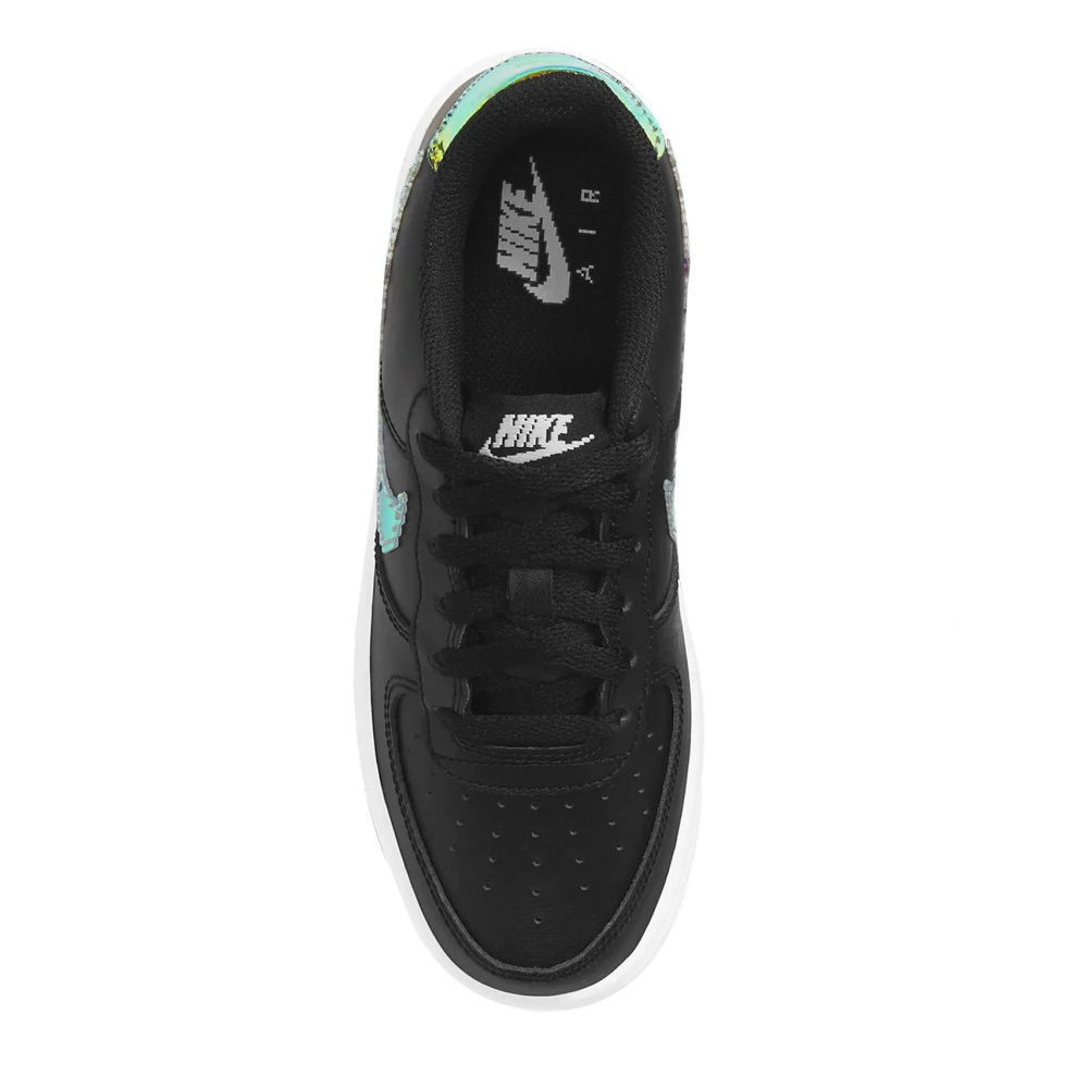 TENIS NIKE AIR FORCE LV8 (GS) NEGRO TORNASOL TALLAS #23 #25