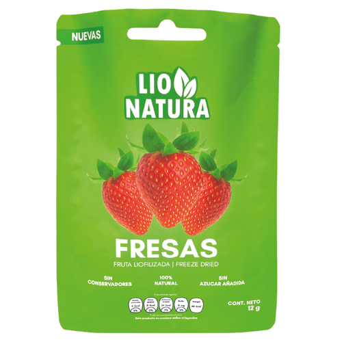 Fresas Liofilizadas Enteras Botana Crujiente 100% Natural