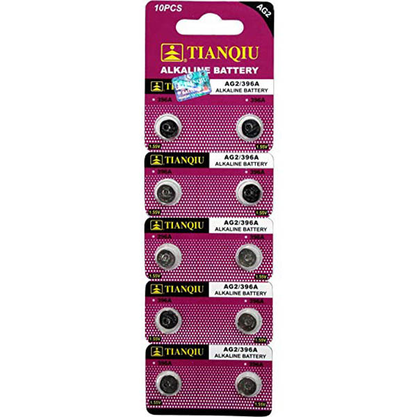 Paquete Pila de Botón AG2 LR726 396