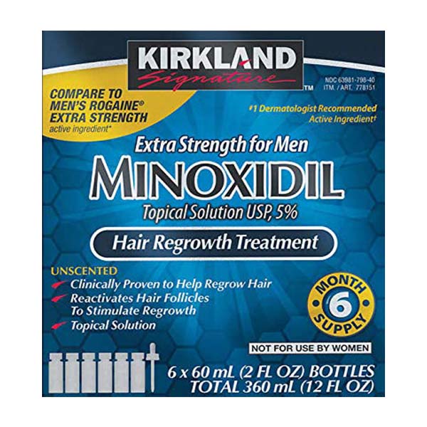 Minoxidil Kirkland - 6 pack - incluye entrega express gratis