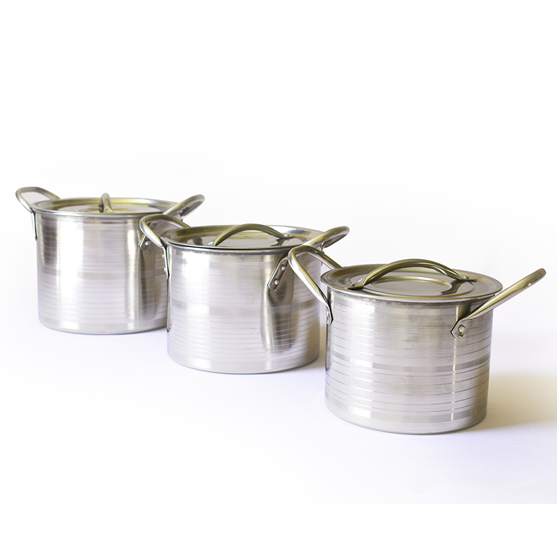 Juego De Ollas 3 Piezas Acero Inox Luxury Generation