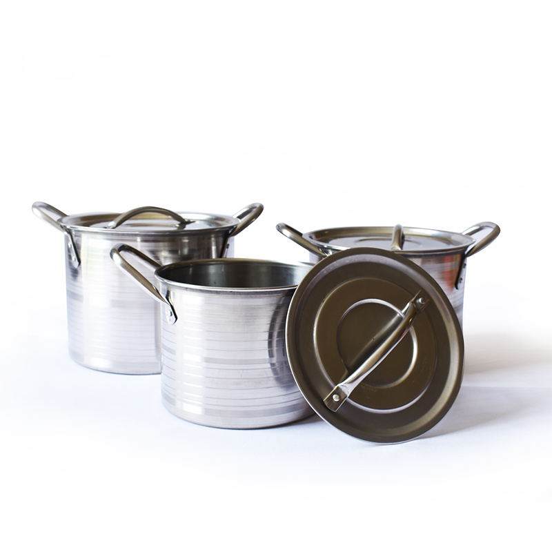 Juego De Ollas 3 Piezas Acero Inox Luxury Generation