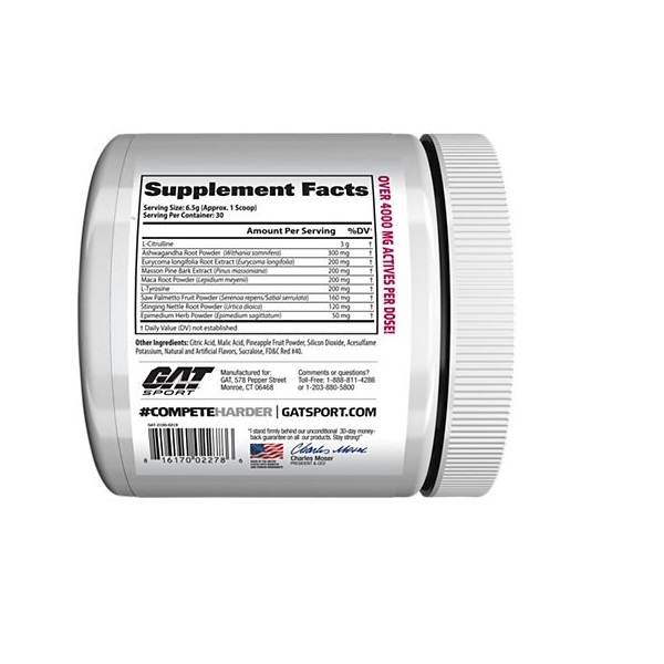 Gat Sport Libido Boost 195 Gr 30 Servicios