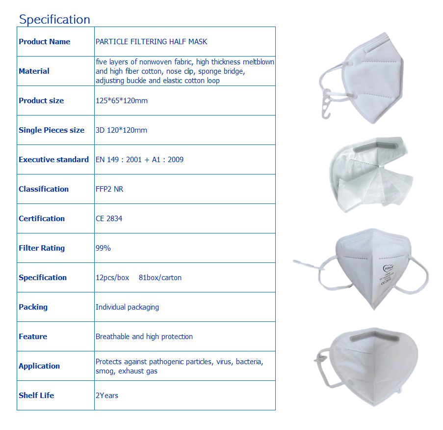 Cubre Bocas N95 Mascarilla Medico Ffp2 Certificado Norma Europea