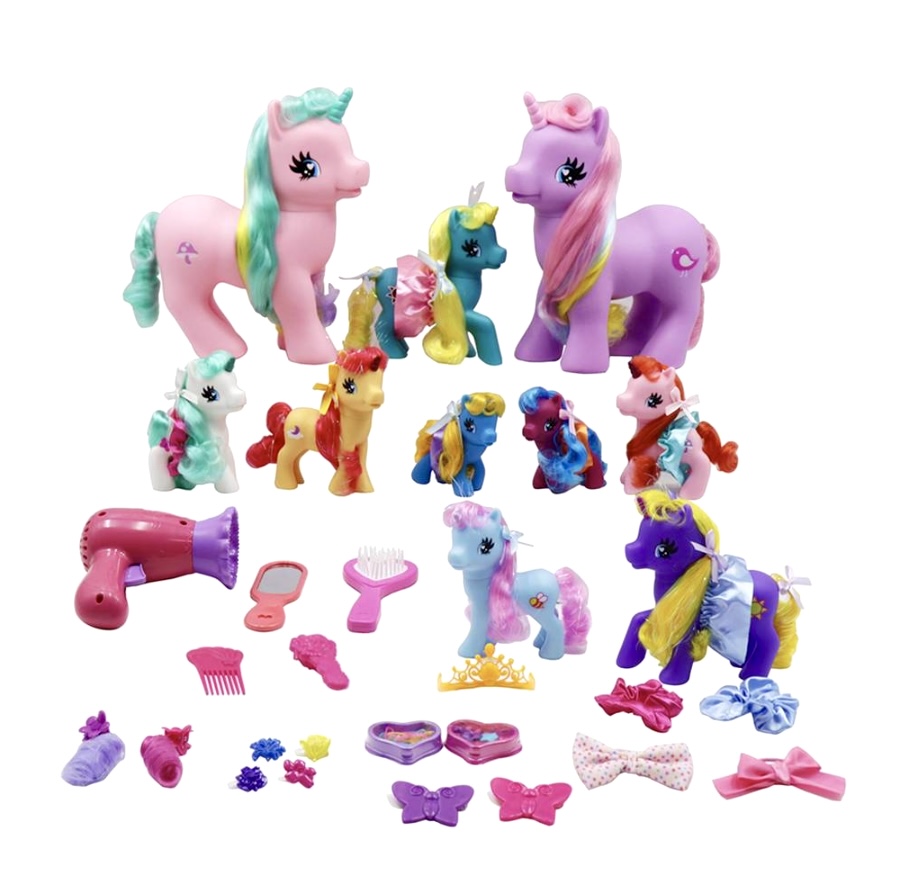 Set Familia De Unicornios Wonder Pony Land Con 48 Piezas