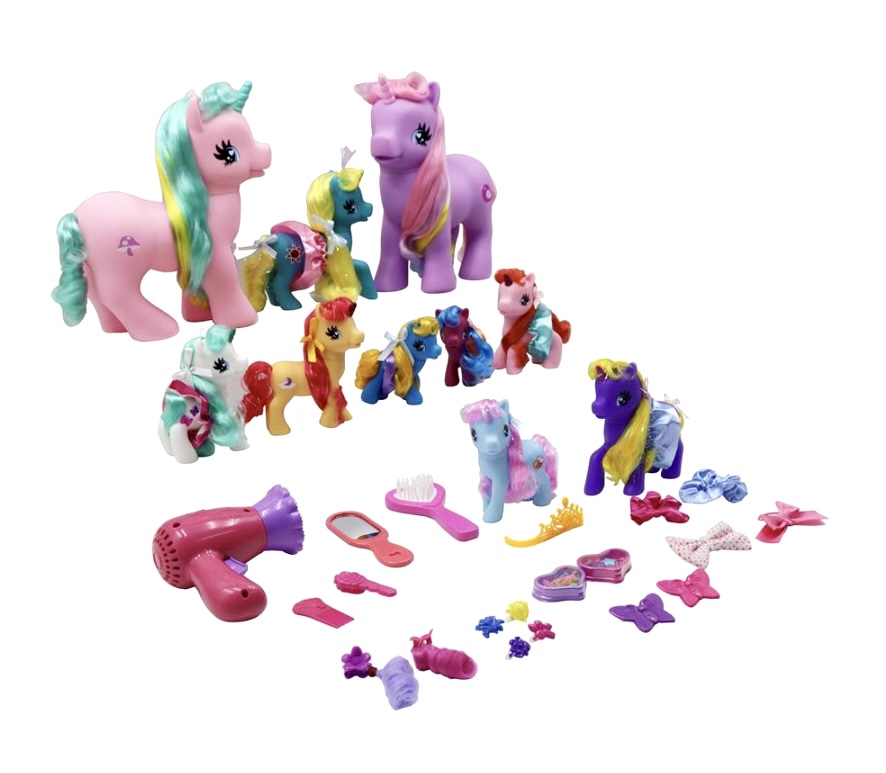 Set Familia De Unicornios Wonder Pony Land Con 48 Piezas