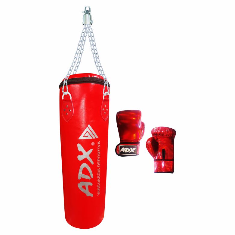 Kit De Entrenamiento Costal De Box + Soporte De Pared + Par De Guantes Para Adulto