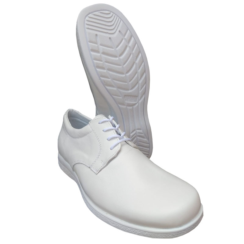 Zapato Mujer 20hrs 006 Enfermera Blanco Piel Cómodo Confort