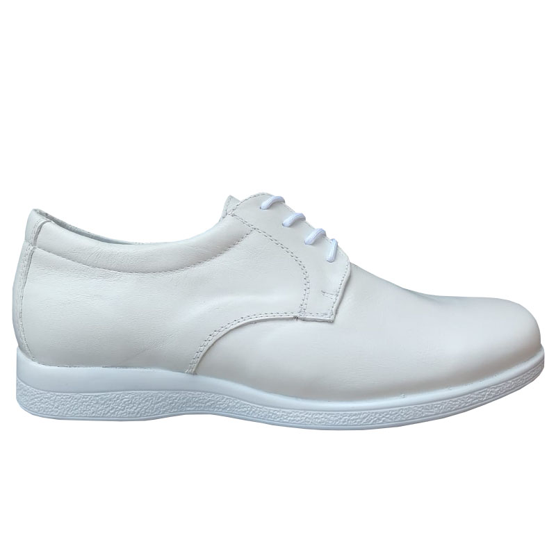 Zapato Mujer 20hrs 006 Enfermera Blanco Piel Cómodo Confort
