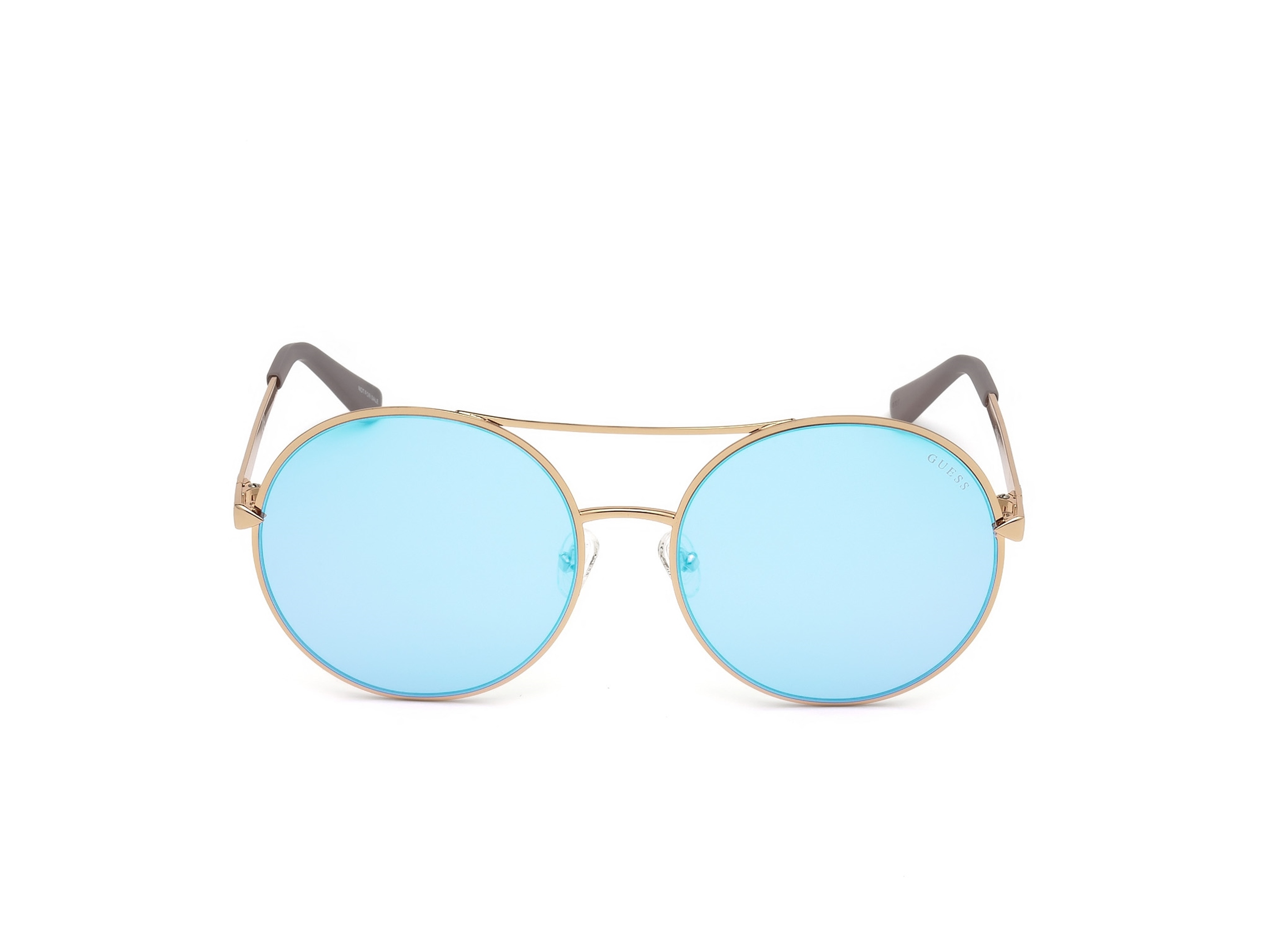 Lentes de Sol GUESS Redondo para Mujer Modelo GU7559 Color Oro Rosa