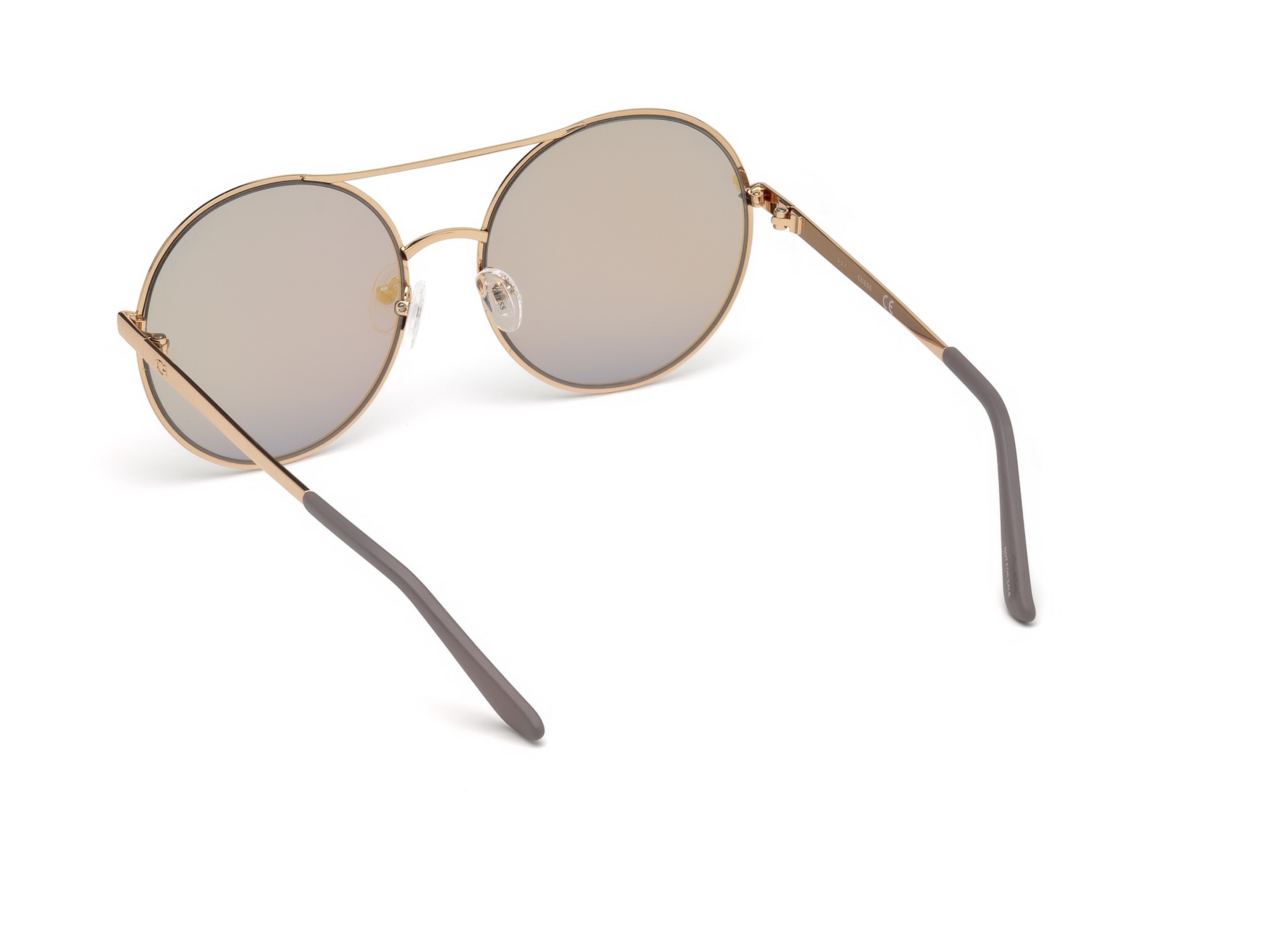 Lentes de Sol GUESS Redondo para Mujer Modelo GU7559 Color Oro Rosa