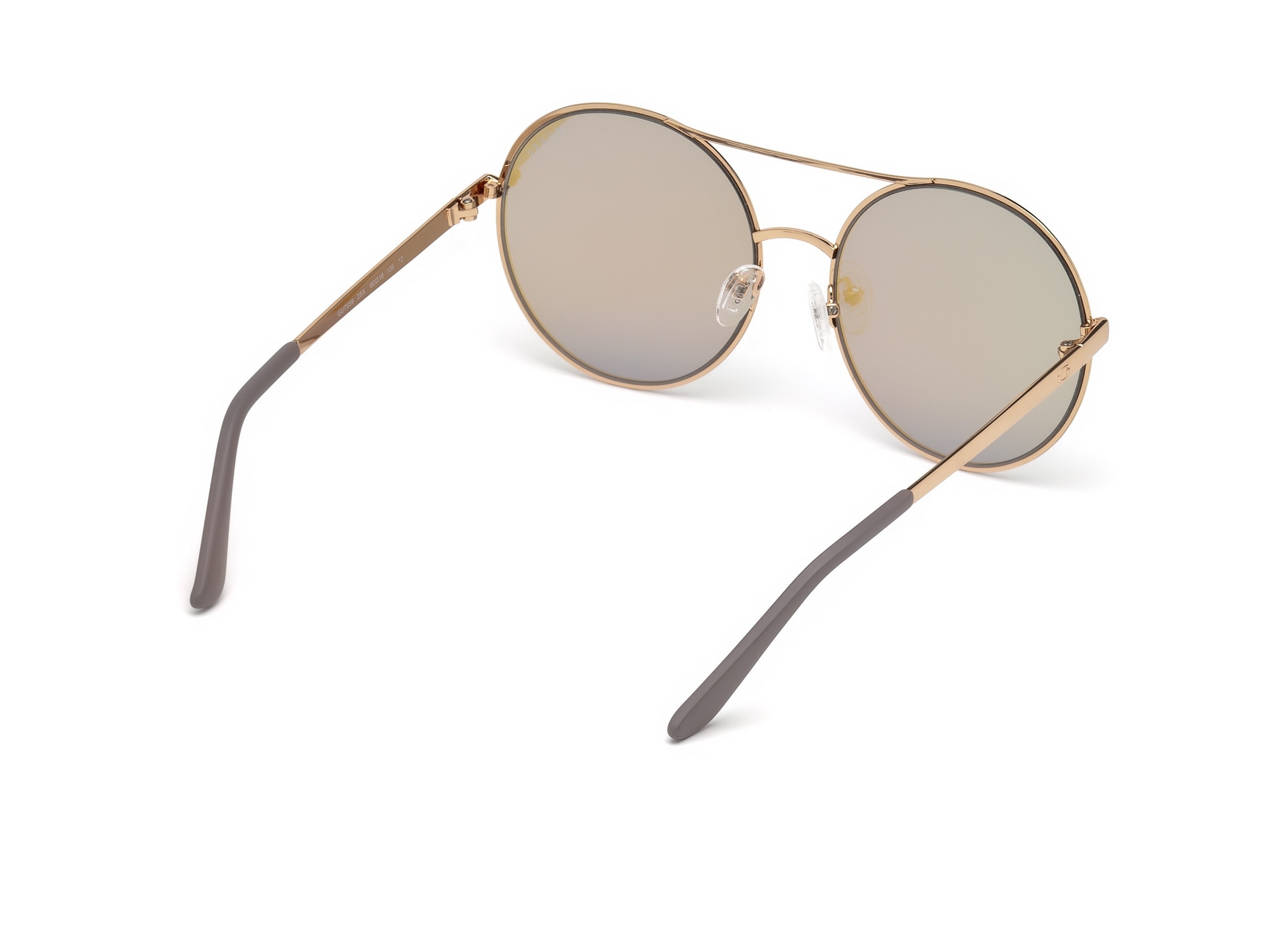 Lentes de Sol GUESS Redondo para Mujer Modelo GU7559 Color Oro Rosa