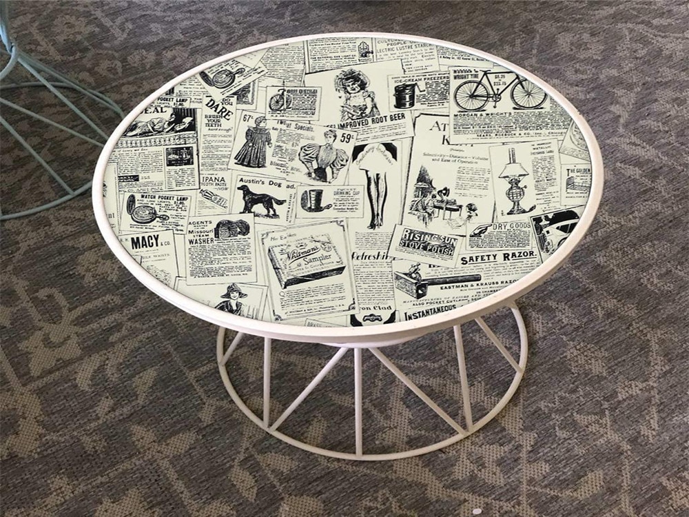 PAPEL TAPIZ ADHERIBLE VINTAGE PERIODICO 10m X 45cm TP30