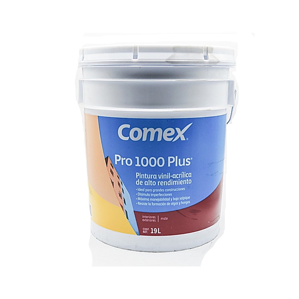Pintura Vinil Exterior Interior - Acrílica Blanca Comex Línea Pro1000 19 L