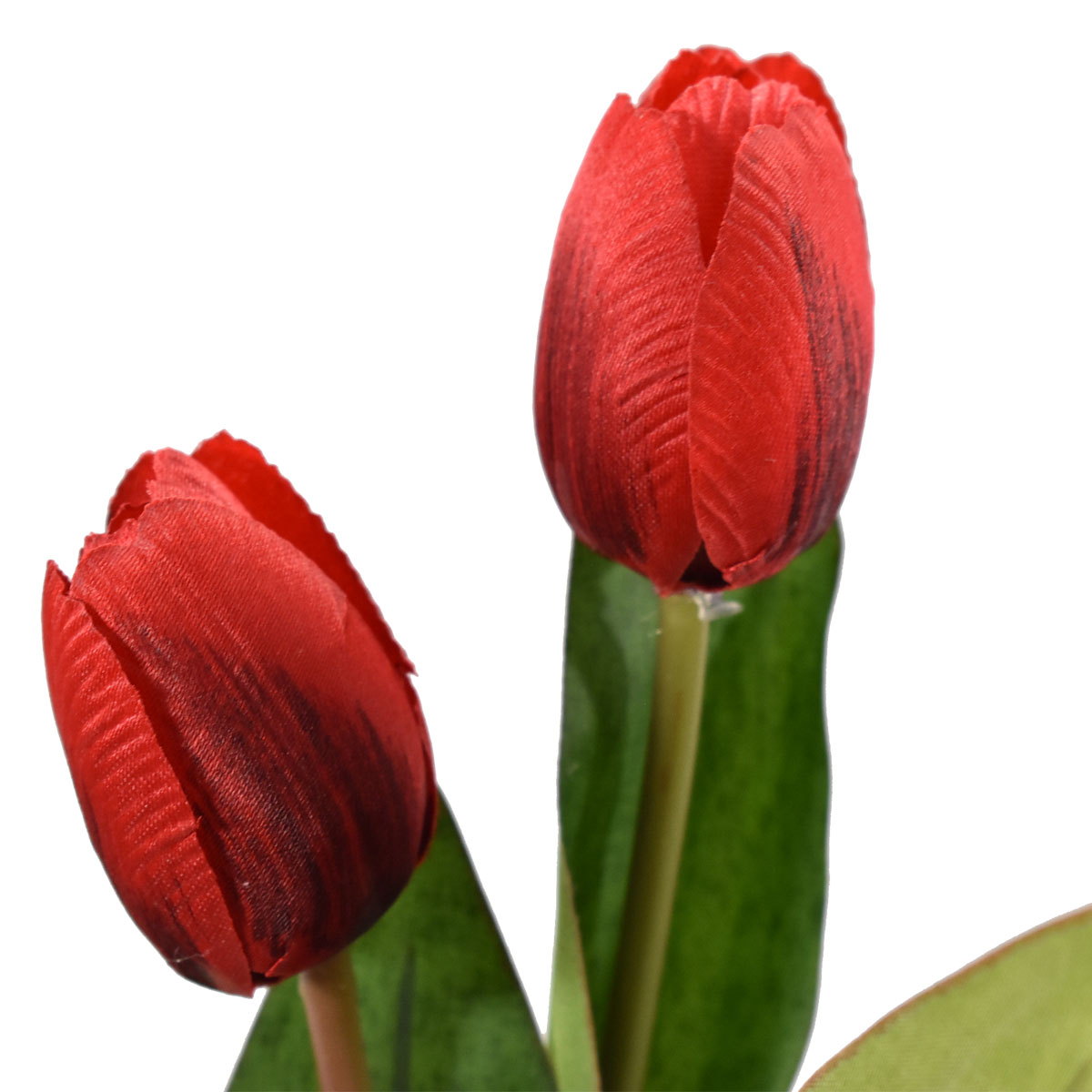 Tulipanes Artificiales Ramo de 9 Flores 40 cm Altura Pack 1 Pz Rojo