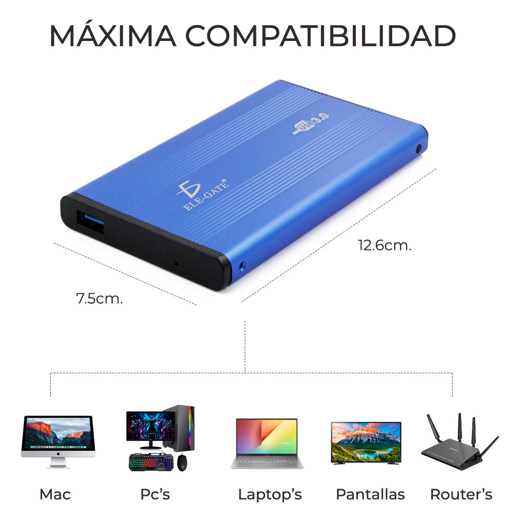 Cable Adaptador DISCO DURO 2.5 Sata A Usb 3.0 - ELE-GATE