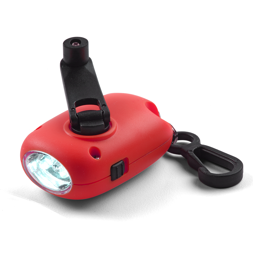 Linterna de 10 lúmenes energía mecánica portátil Dinamo rojo Coghlan's 1202