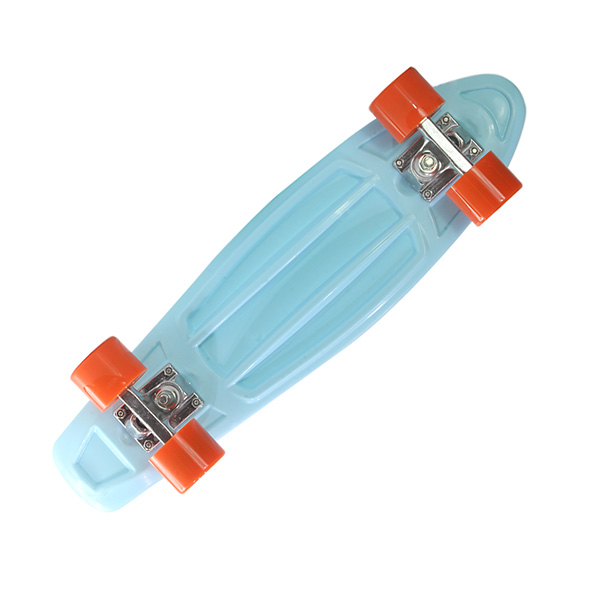 Patineta Completa Skate Factory Miniskate Skaties Azul Naranja